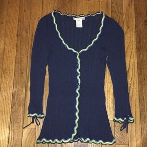 Nanette Lepore Navy Cardigan